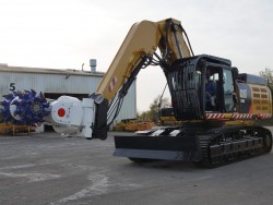 Tunnel excavator on...